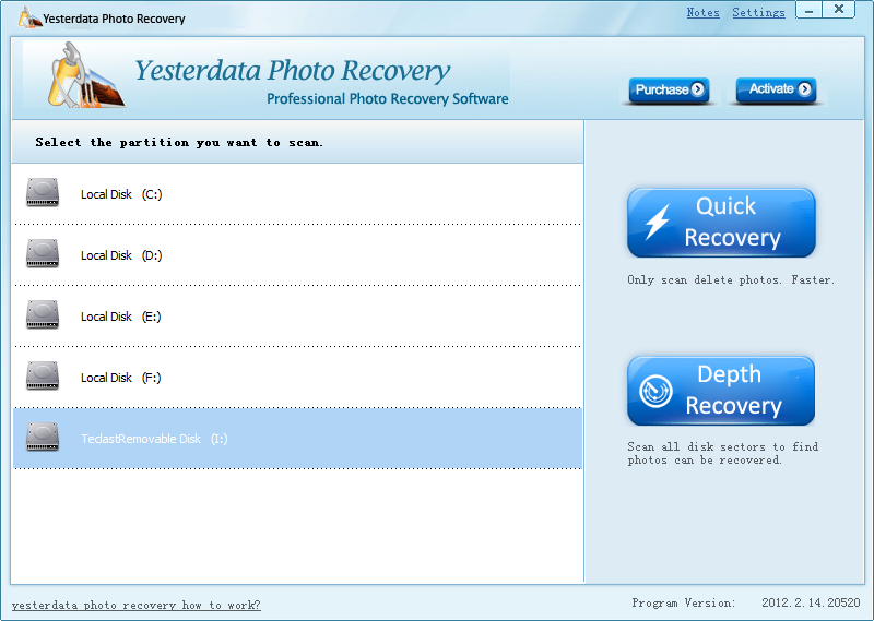 Install Olympus Photo Recovery Software